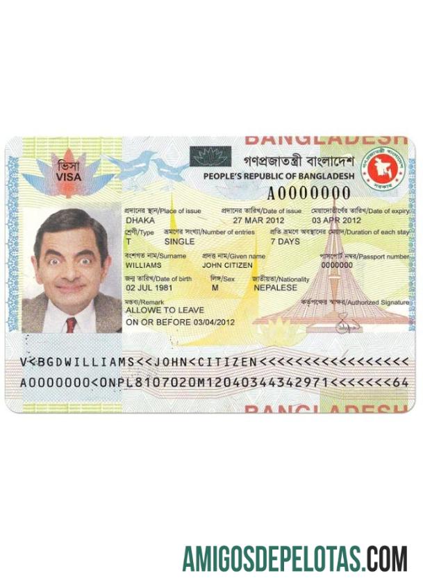 Vista de BANGLADESH modelo